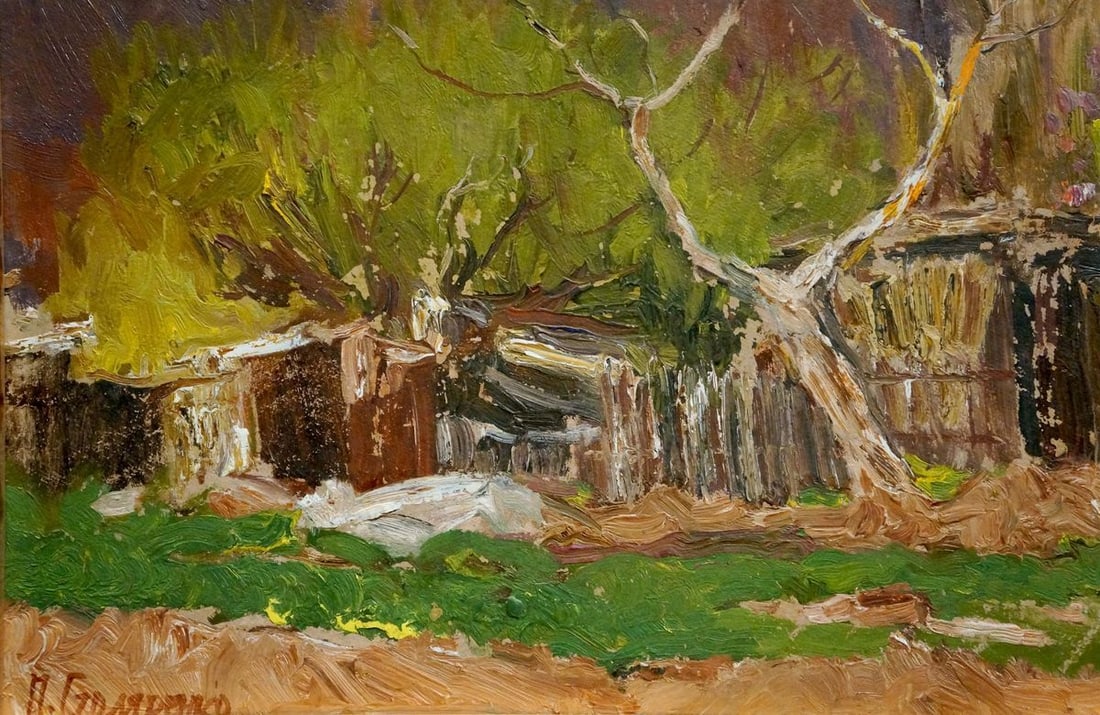 Oil painting Autumn landscape Stolyarenko Petr Kuzmich - 2