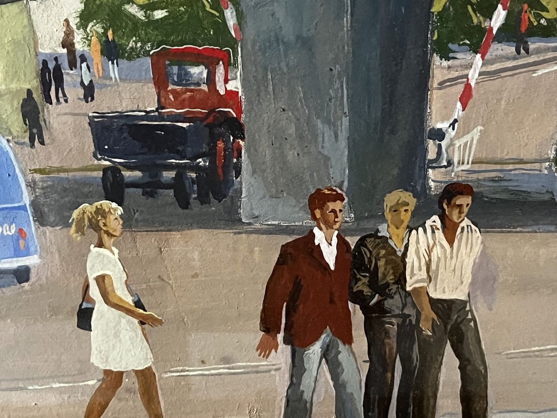 Oil painting City life Selsky Roman Yulianovych - 6