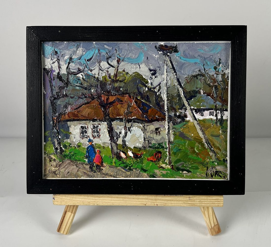 Oil painting Before the Rain Oksana Ivanyuk: Title: Oil painting Before the Rain Oksana Ivanyuk Description: AAA6439 *** ABOUT THIS PAINTING *** * TITLE: "Before the Rain" * ARTISTS: Oksana Ivanyuk * SIZE: 15x20 cm/5.90x7.87 inches' * MEDIUM: