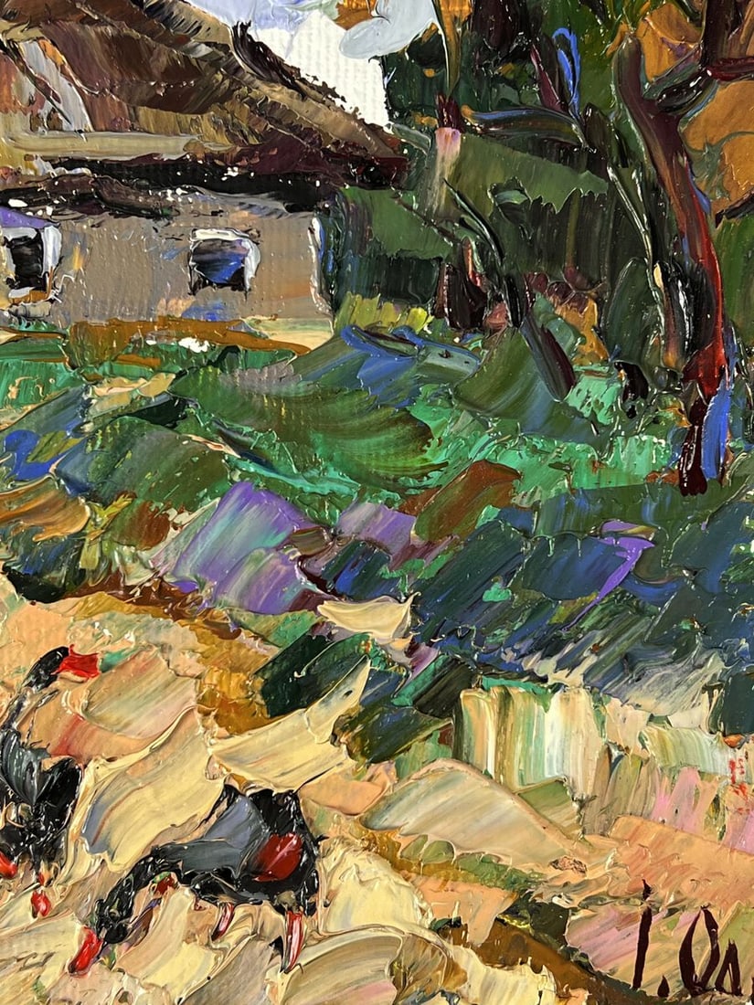 Oil painting Later in the evening in the village Oleksiy Ivanyuk - 10