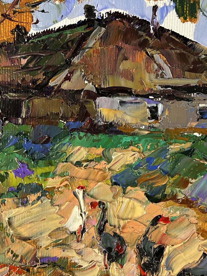 Oil painting Later in the evening in the village Oleksiy Ivanyuk - 4
