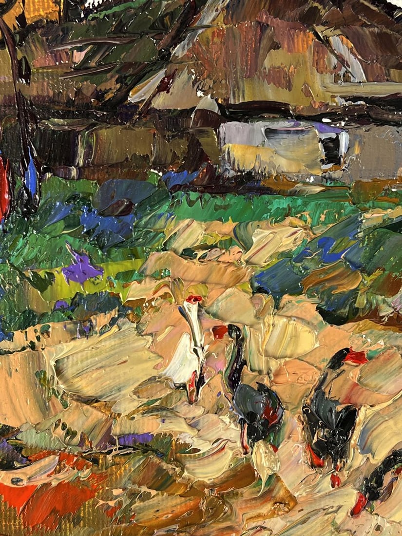 Oil painting Later in the evening in the village Oleksiy Ivanyuk - 5