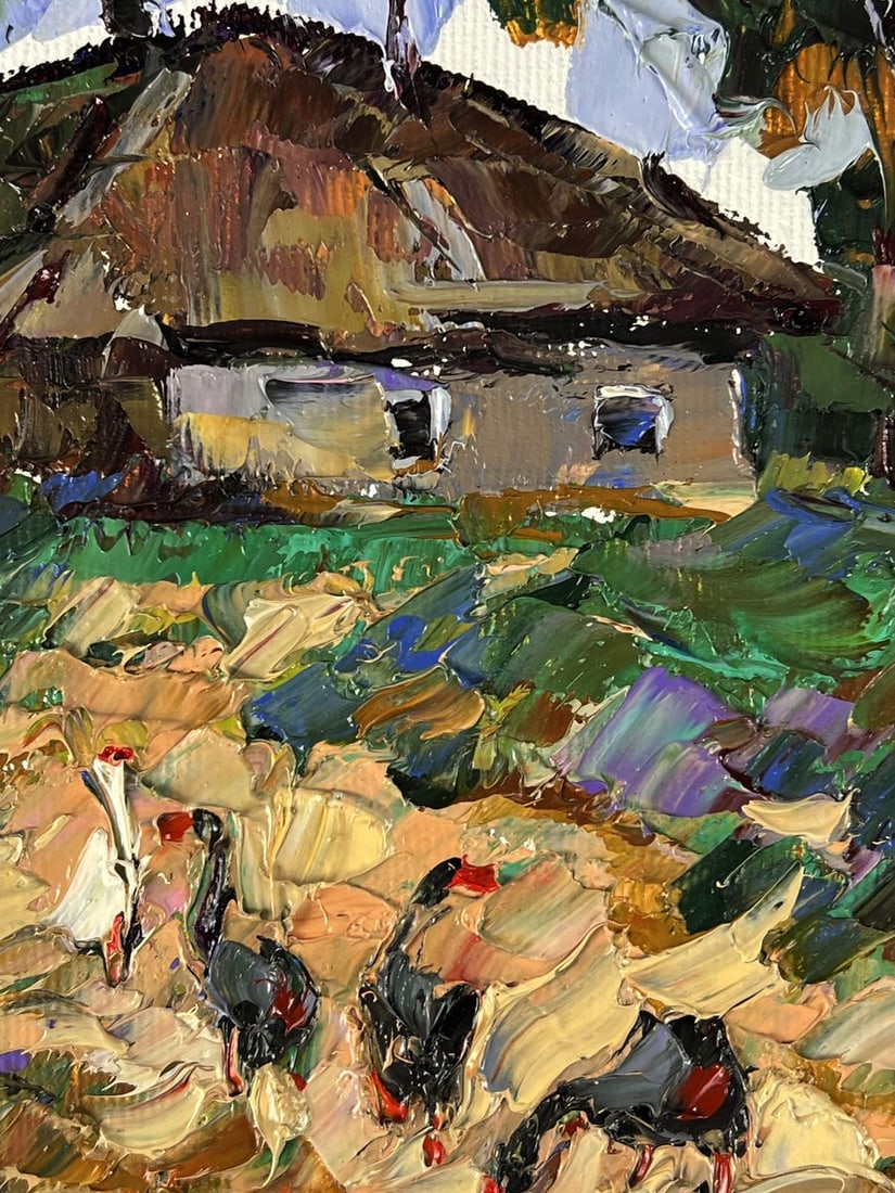 Oil painting Later in the evening in the village Oleksiy Ivanyuk - 6