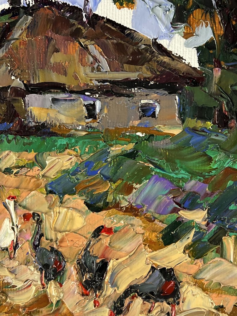 Oil painting Later in the evening in the village Oleksiy Ivanyuk - 7