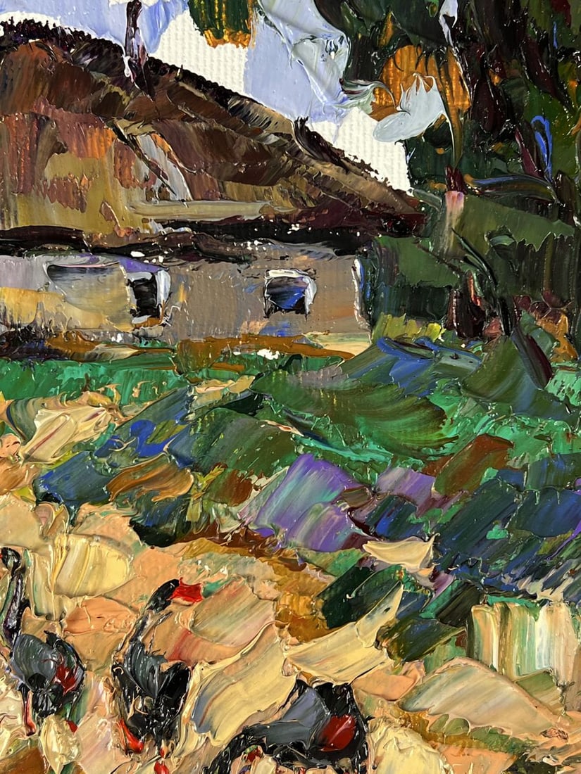 Oil painting Later in the evening in the village Oleksiy Ivanyuk - 8