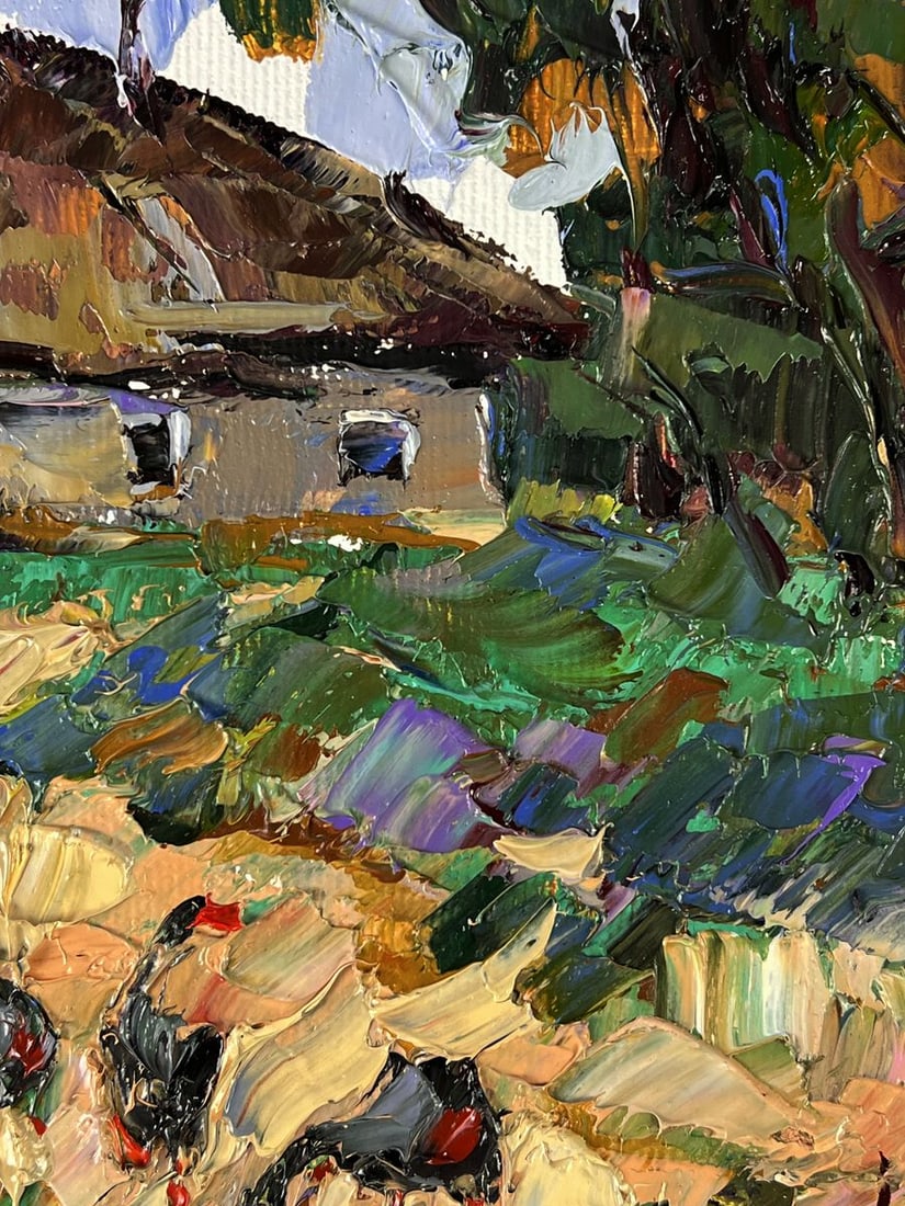 Oil painting Later in the evening in the village Oleksiy Ivanyuk - 9