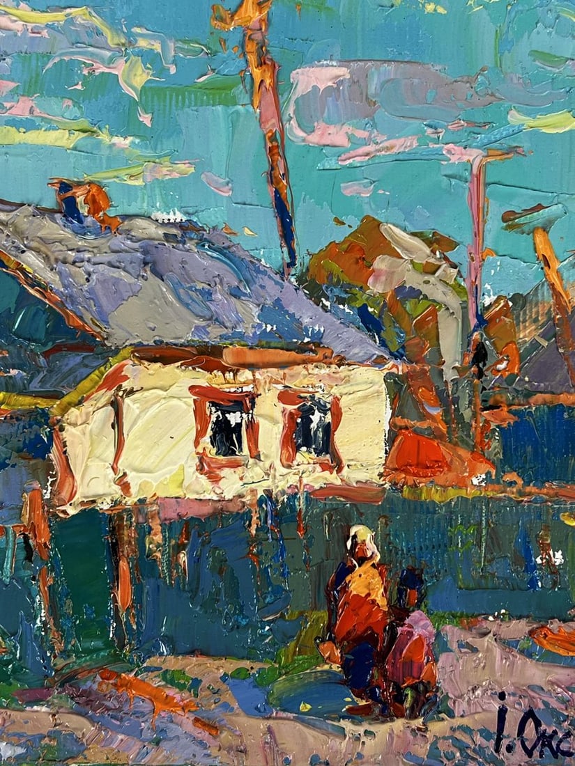 Oil painting A walk along the morning street Oksana Ivanyuk - 10