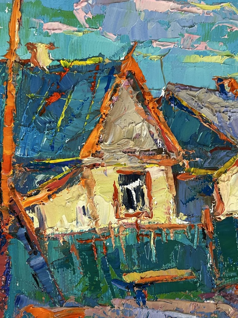Oil painting A walk along the morning street Oksana Ivanyuk - 5