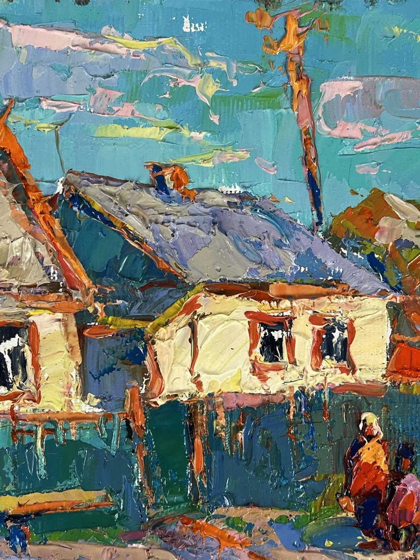Oil painting A walk along the morning street Oksana Ivanyuk - 9