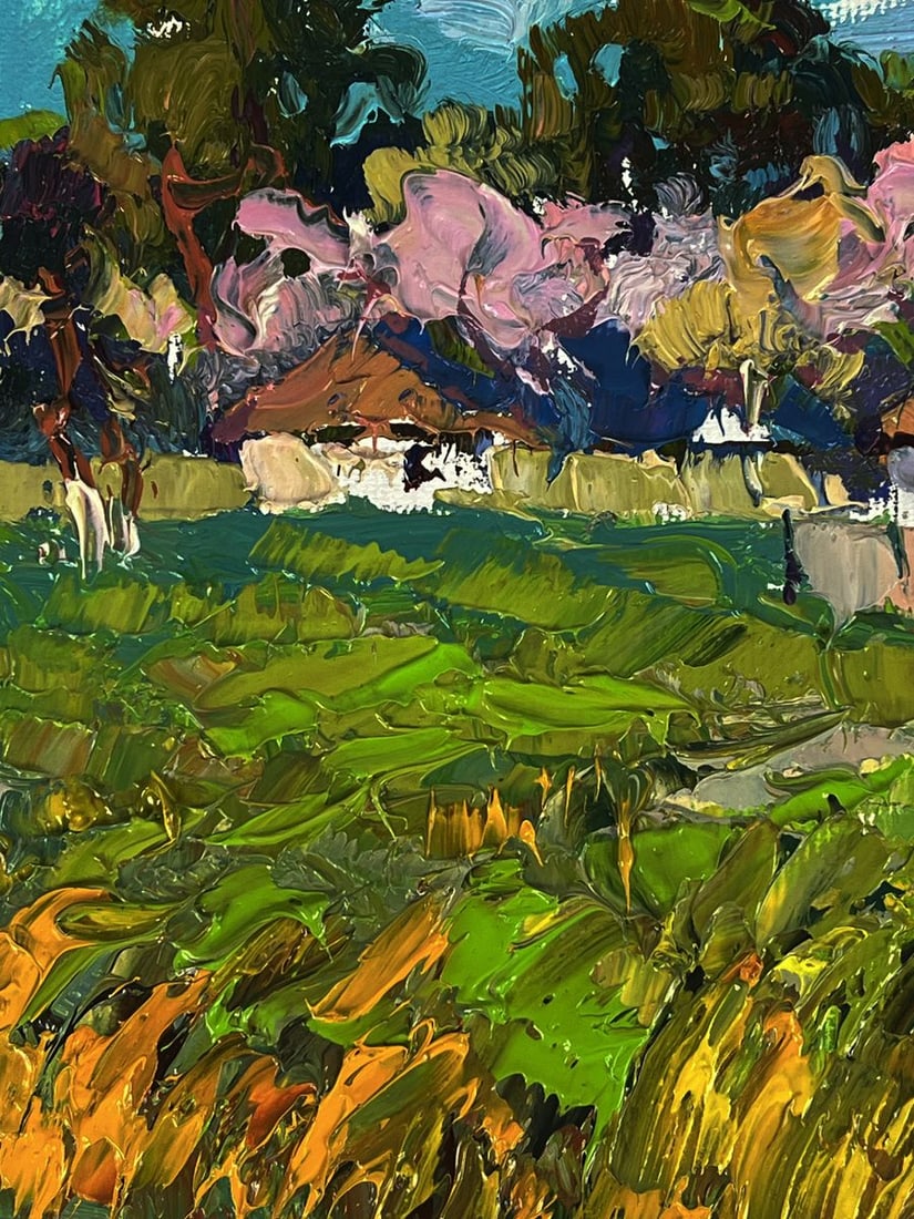 Oil painting The spring smell of the village Oksana Ivanyuk - 5