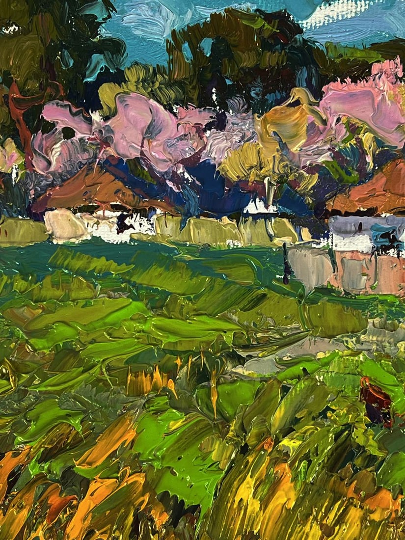 Oil painting The spring smell of the village Oksana Ivanyuk - 6