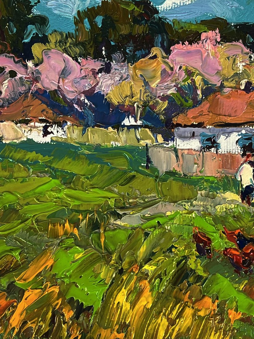 Oil painting The spring smell of the village Oksana Ivanyuk - 8