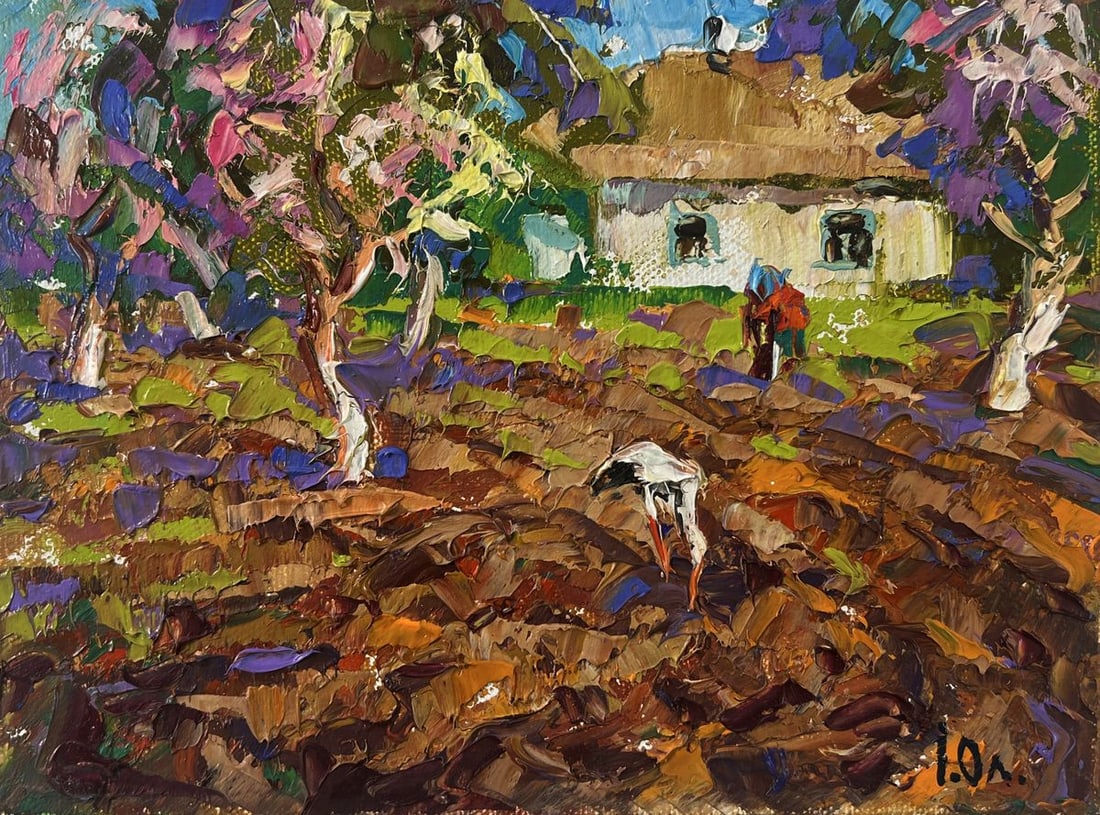 Oil painting The sky is blue and the spring Oleksiy Ivanyuk - 3