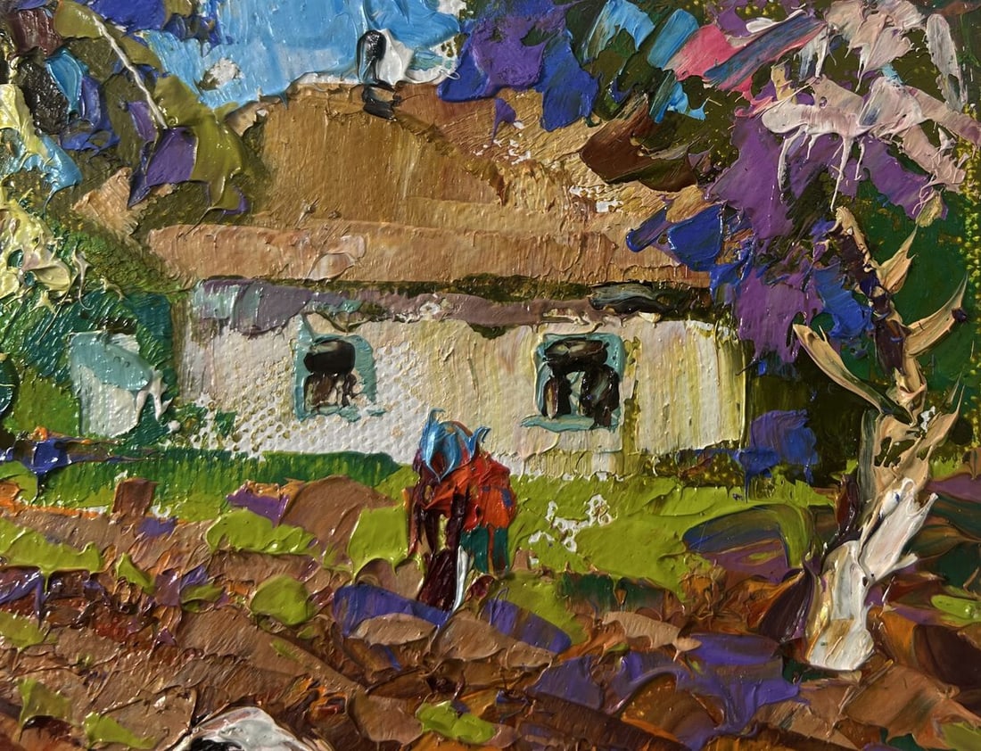 Oil painting The sky is blue and the spring Oleksiy Ivanyuk - 4
