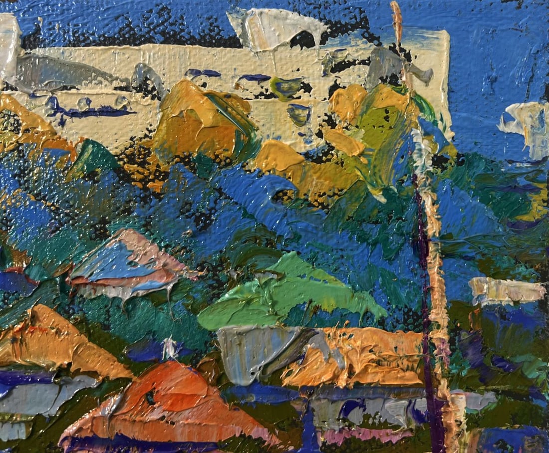 Oil painting Spring silence above the pond Oleksiy Ivanyuk - 4