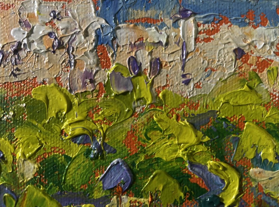 Oil painting Spring city in the shade of trees Oleksiy Ivanyuk - 4