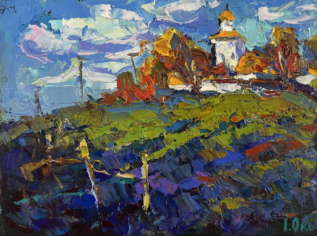 Oil painting The wind whispers between the stones Oksana Ivanyuk - 3