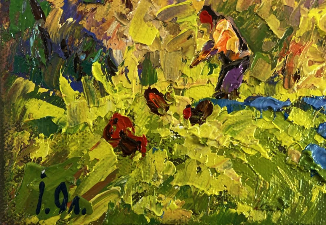 Oil painting The sun in the field Oleksiy Ivanyuk - 6