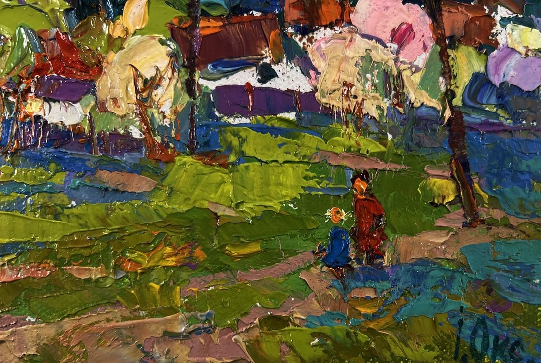 Oil painting Quiet fields under the open sky Oksana Ivanyuk - 5