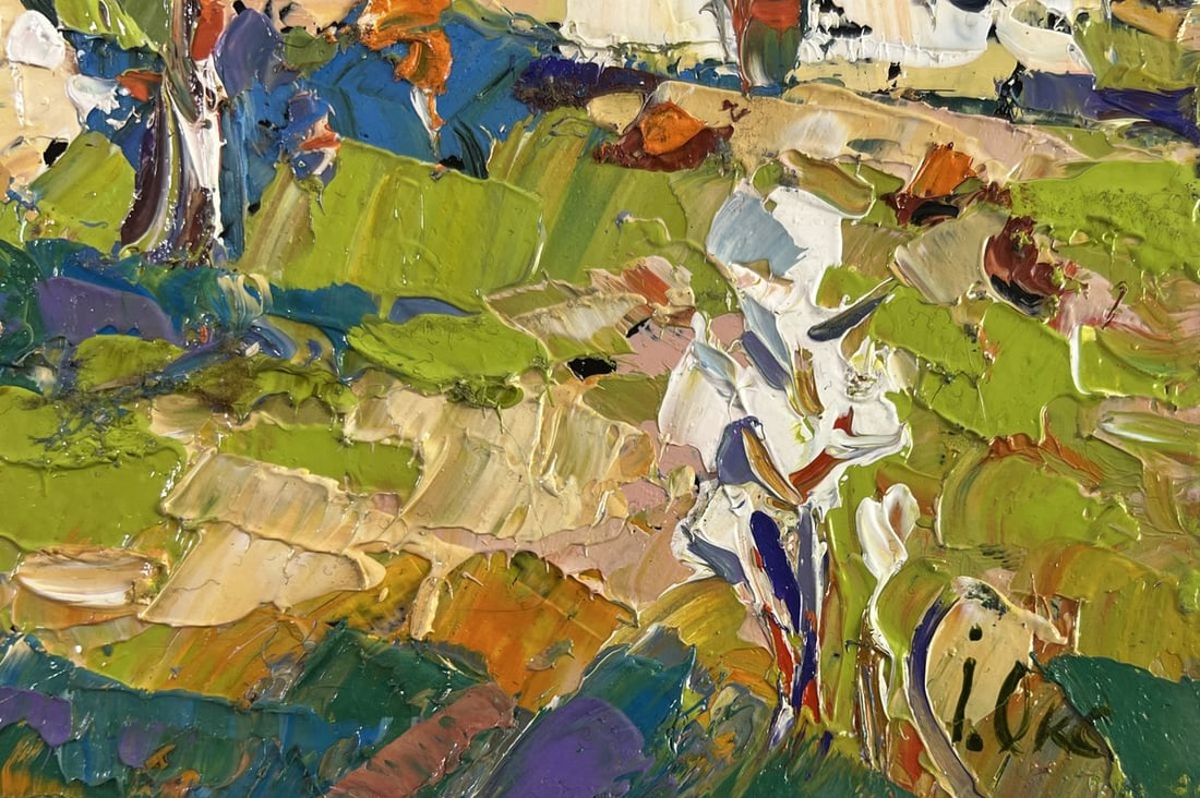 Oil painting Ray of spring morning Oksana Kalenyuk - 5