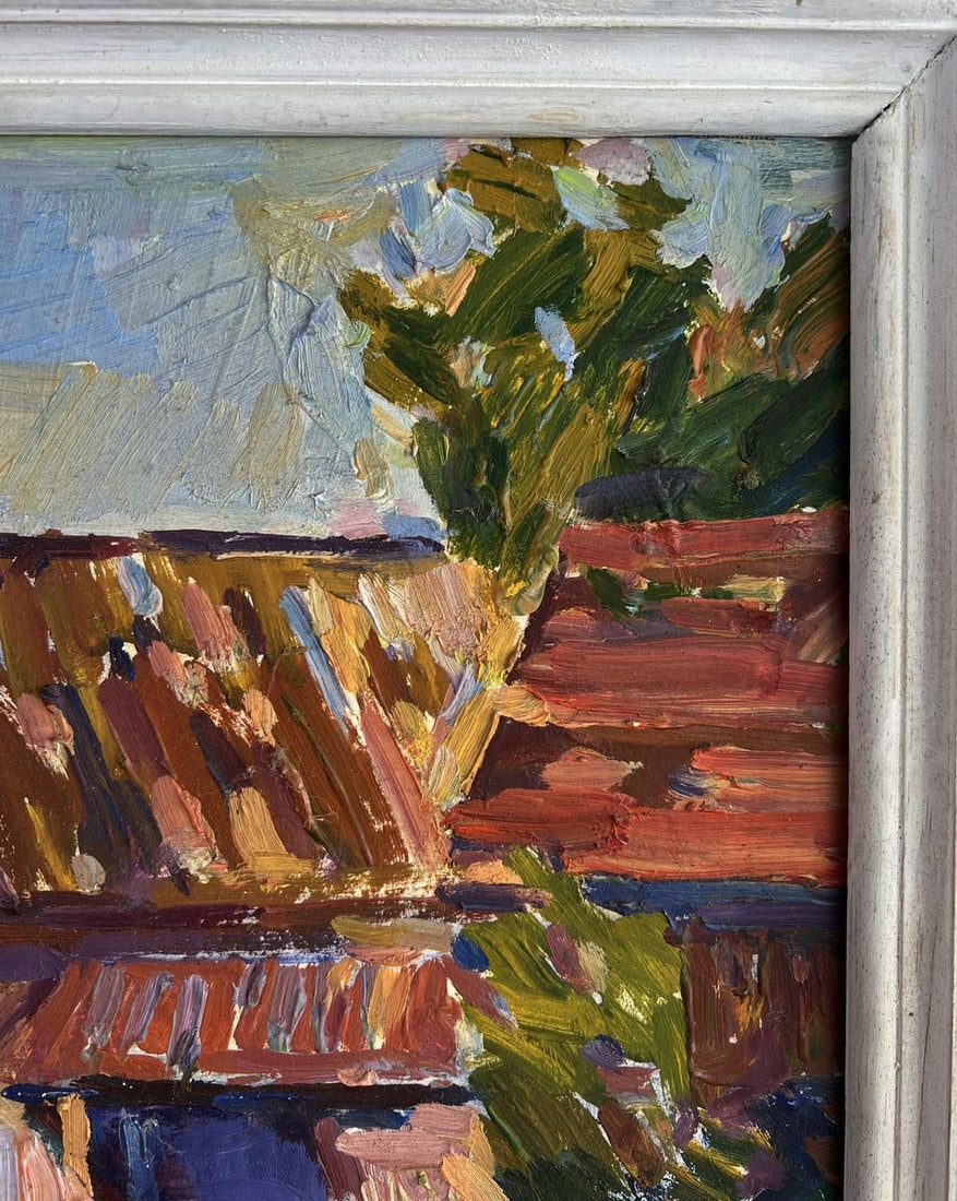 Oil painting Shadows in the greenhouse Peter Dobrev - 4
