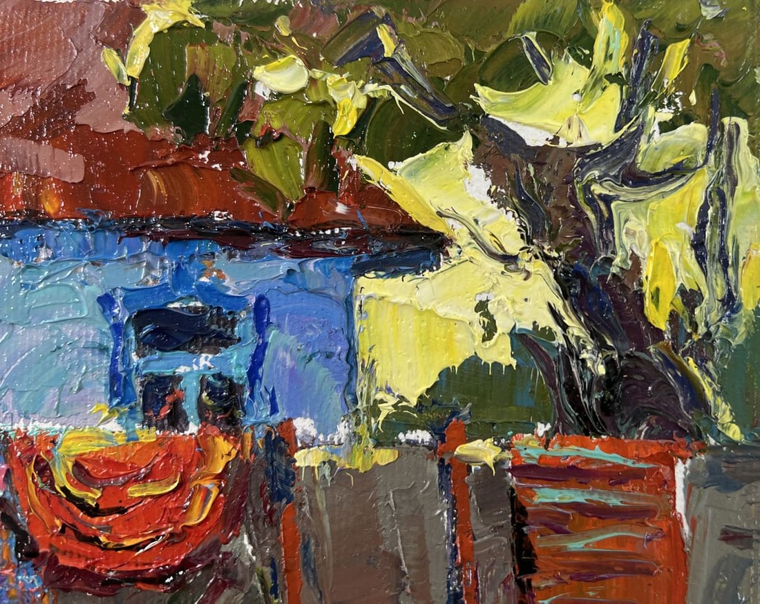Oil painting Evening has come Oksana Kalenyuk - 4