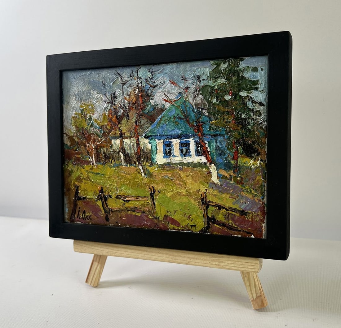 Oil painting Cold March days Oksana Kalenyuk - 2
