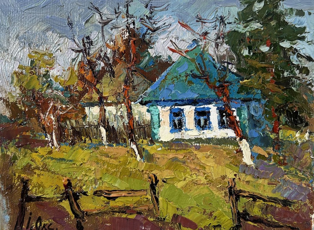 Oil painting Cold March days Oksana Kalenyuk - 3