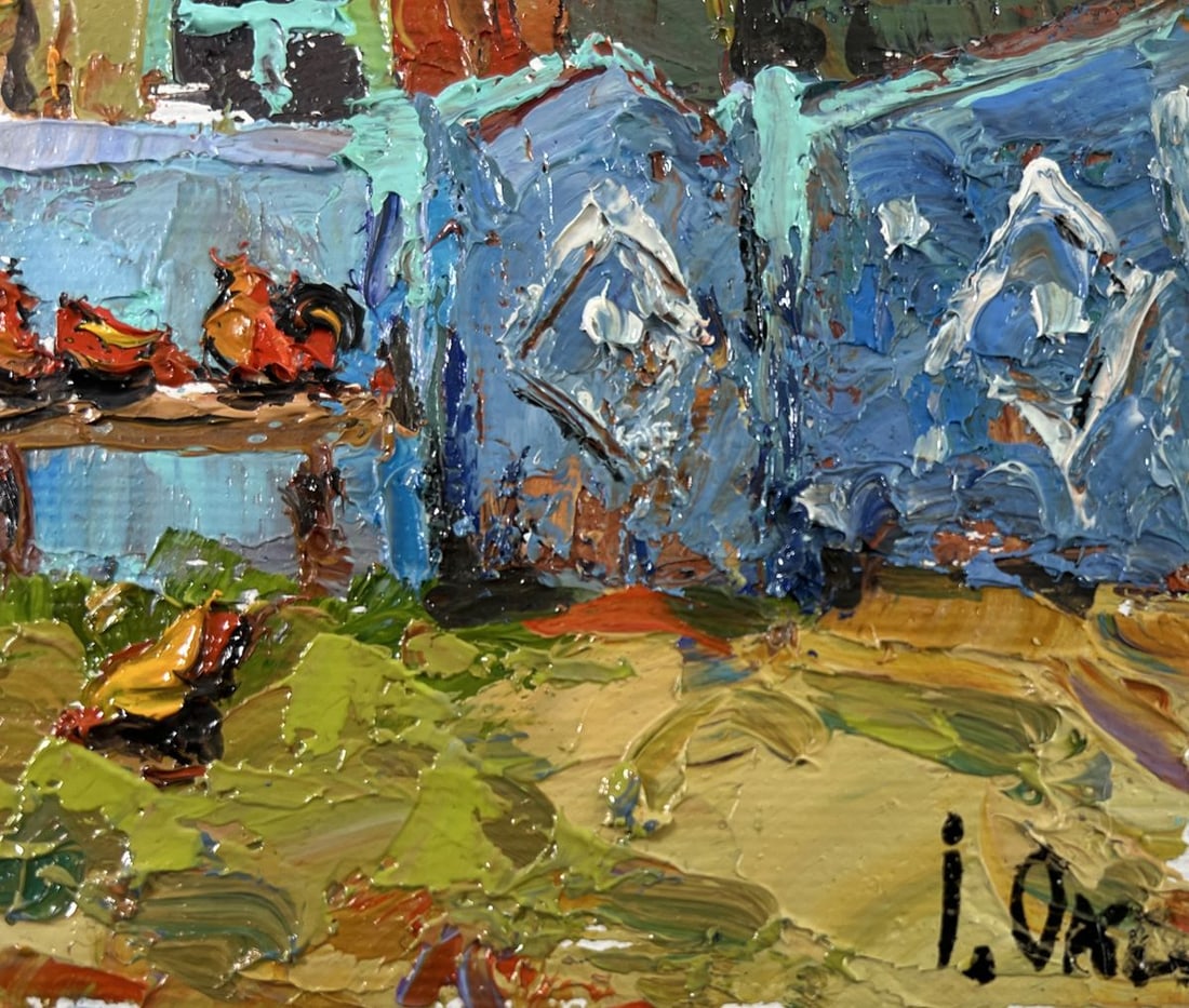 Oil painting Quiet Village days Oksana Kalenyuk - 5