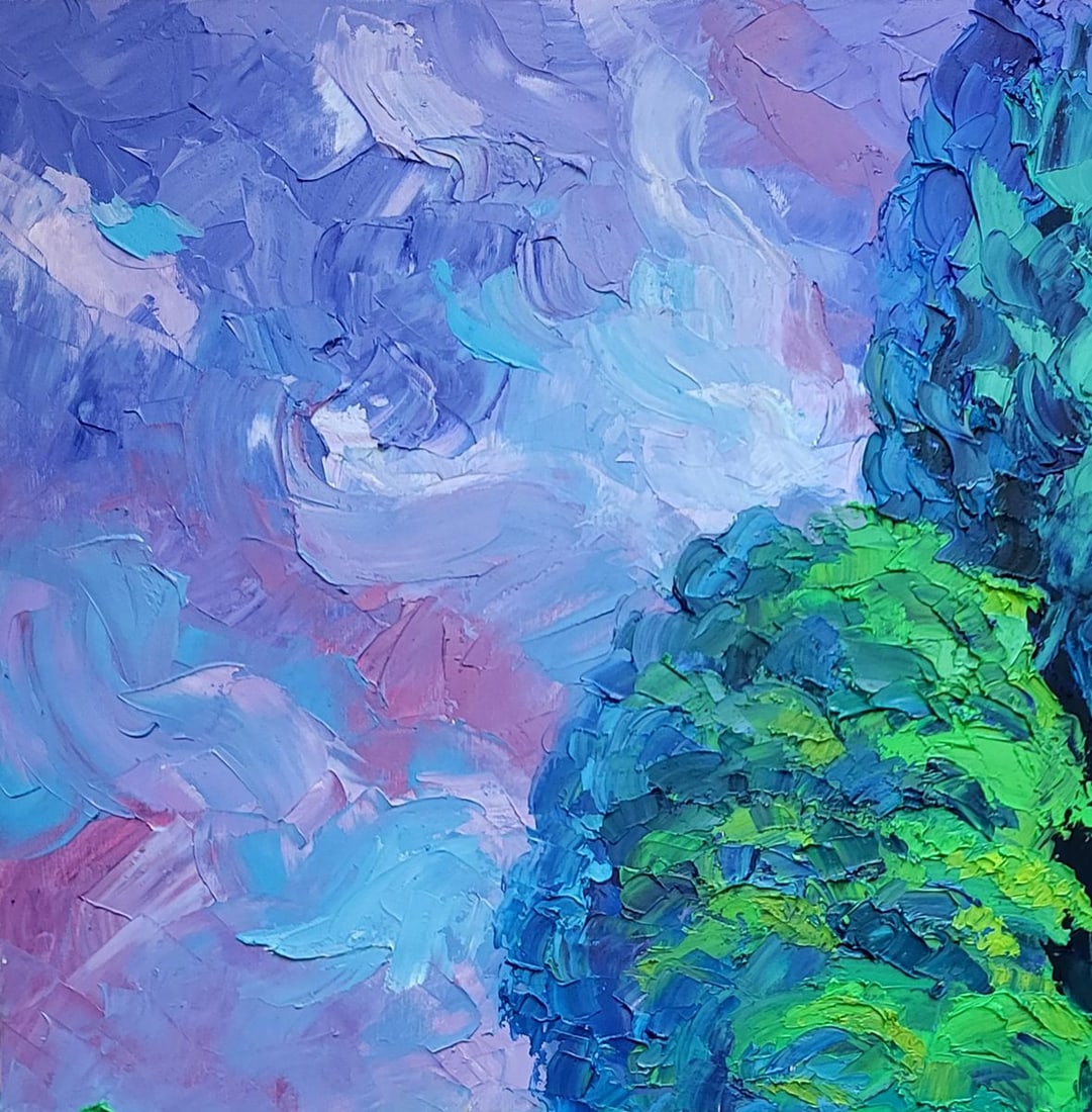 Oil painting Summer cafe Boris Serdyuk - 4