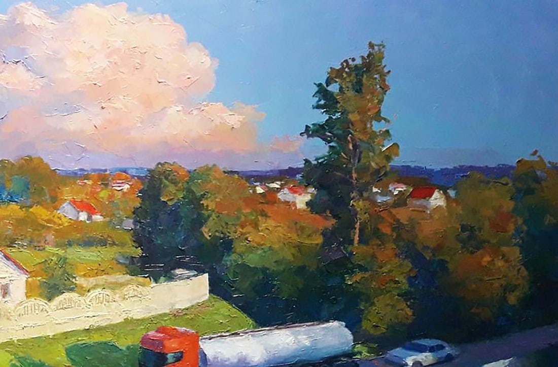 Oil painting Evening city Boris Serdyuk - 5