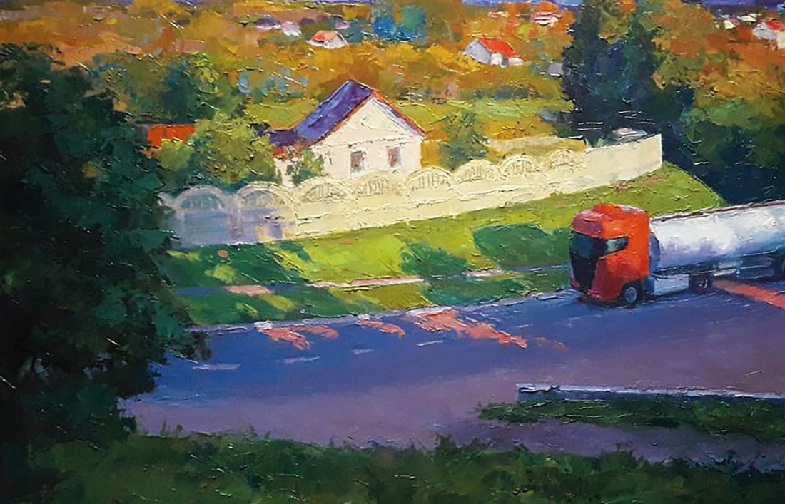 Oil painting Evening city Boris Serdyuk - 6