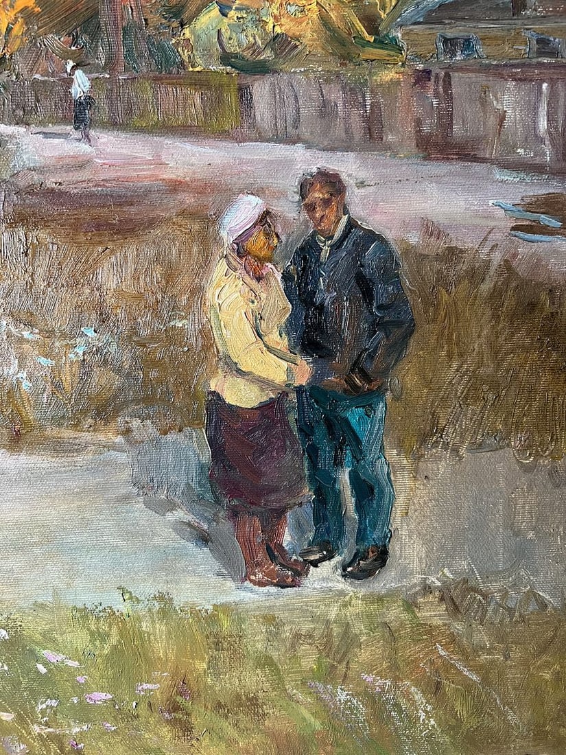 Oil painting Autumn evening in the city V. Mishurovsky - 10