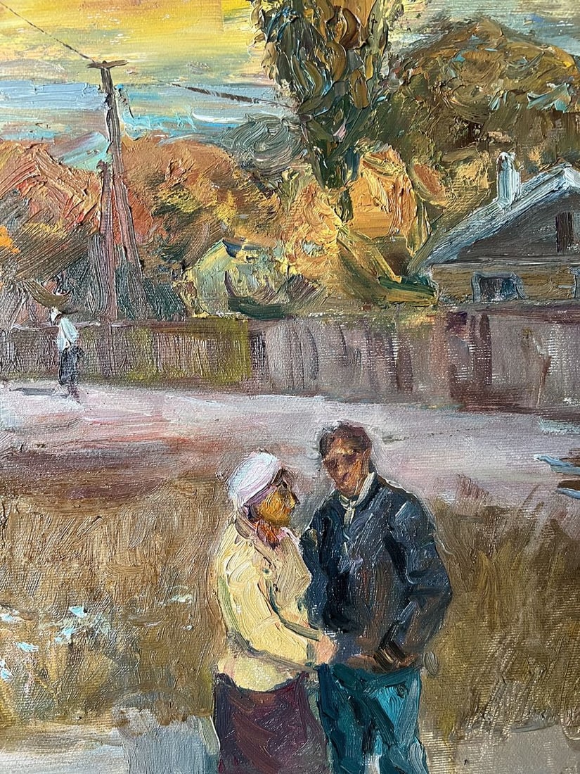 Oil painting Autumn evening in the city V. Mishurovsky - 9