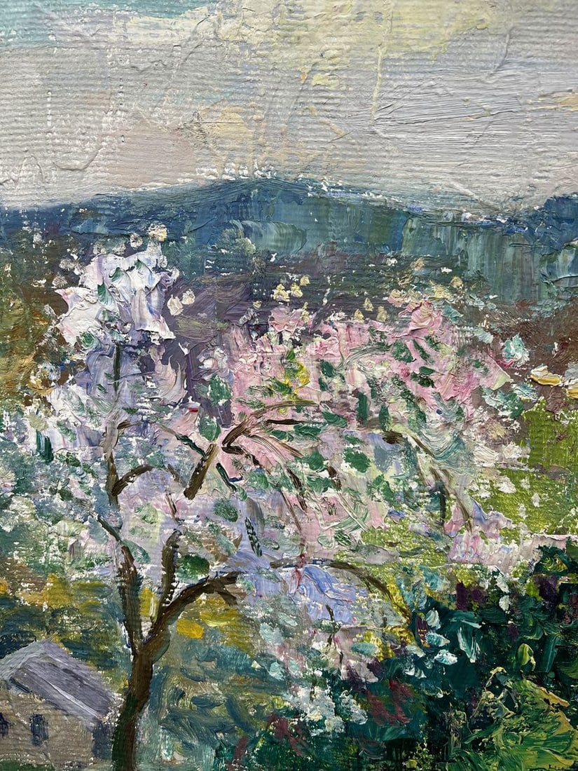 Oil painting May is blooming V. Mishurovsky - 3