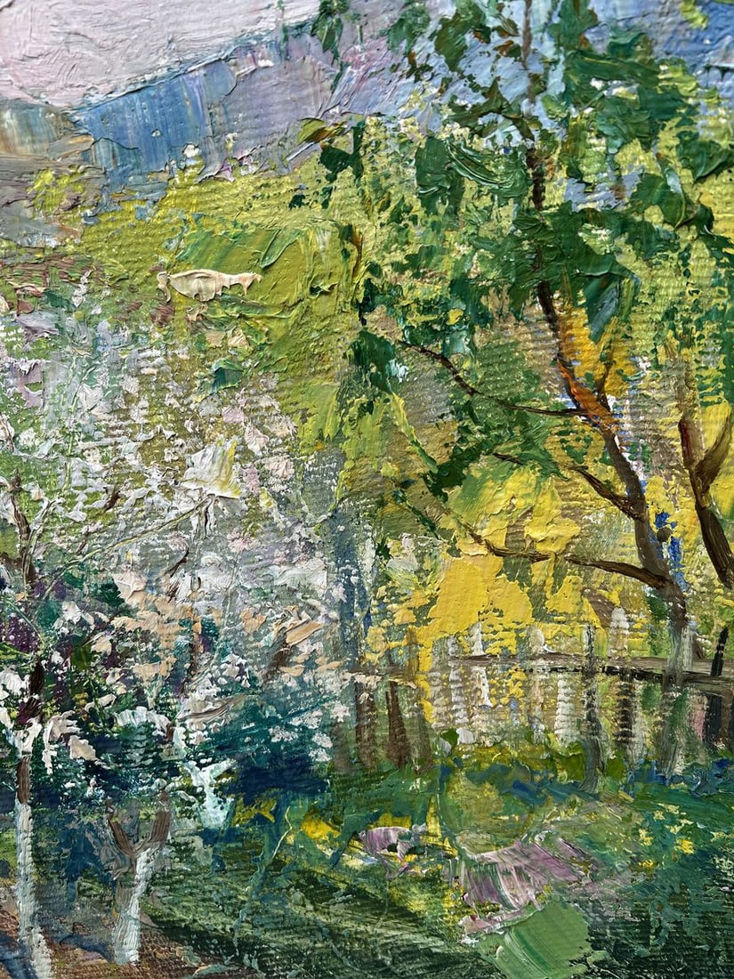 Oil painting May is blooming V. Mishurovsky - 8