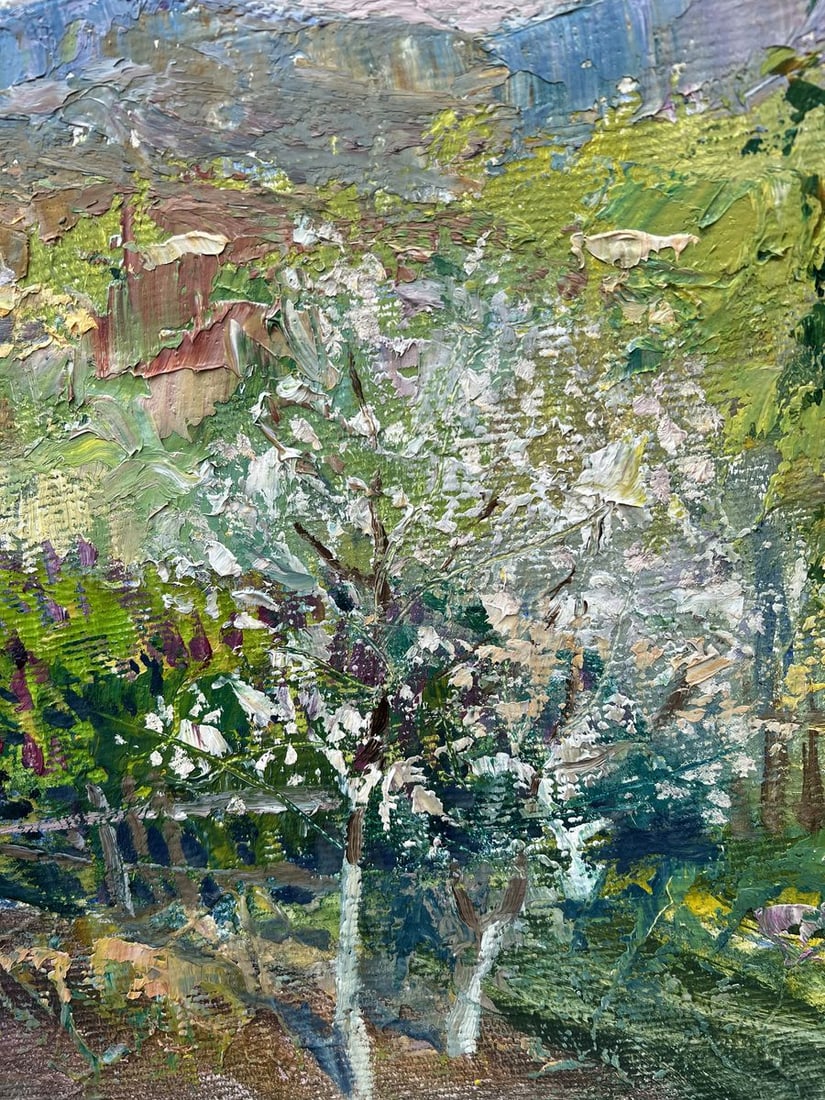 Oil painting May is blooming V. Mishurovsky - 9