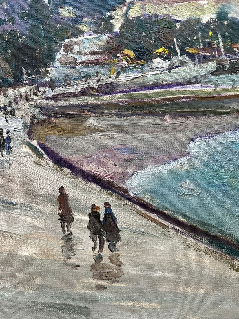 Oil painting Embankment of the city V. Mishurovsky - 5