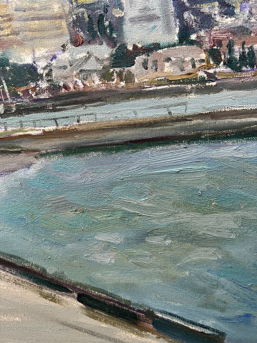 Oil painting Embankment of the city V. Mishurovsky - 6
