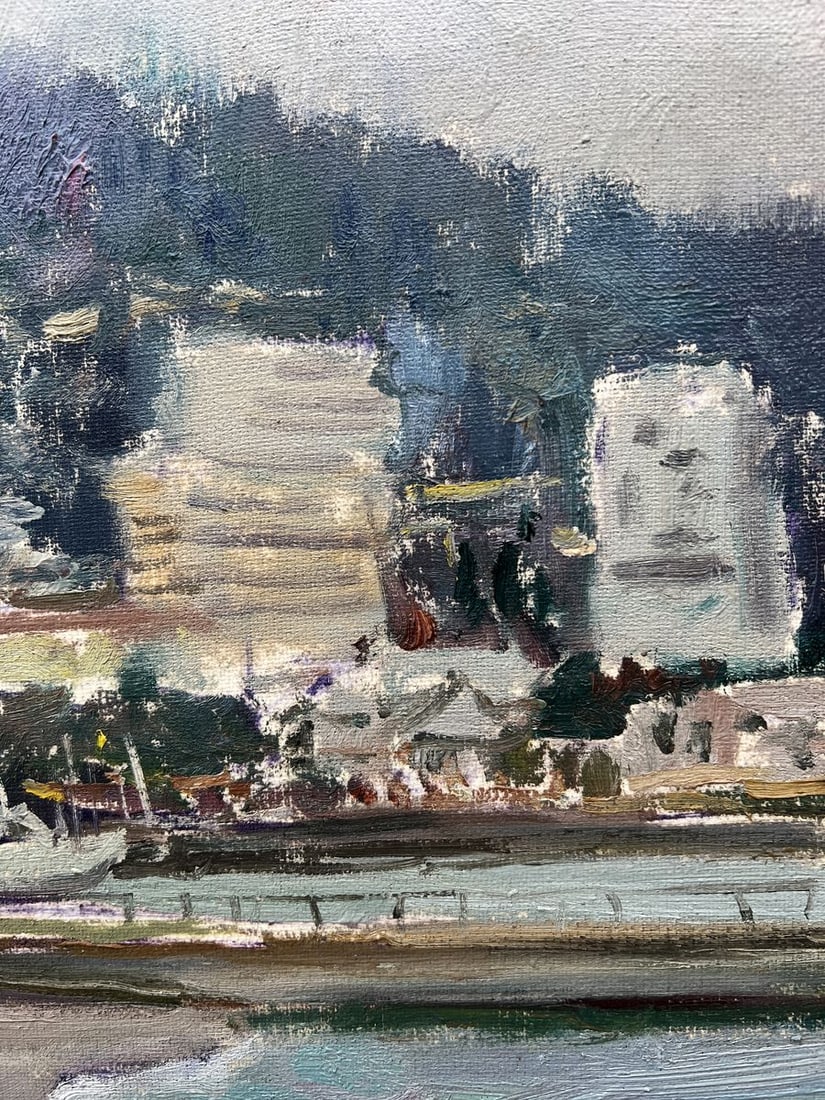 Oil painting Embankment of the city V. Mishurovsky - 7