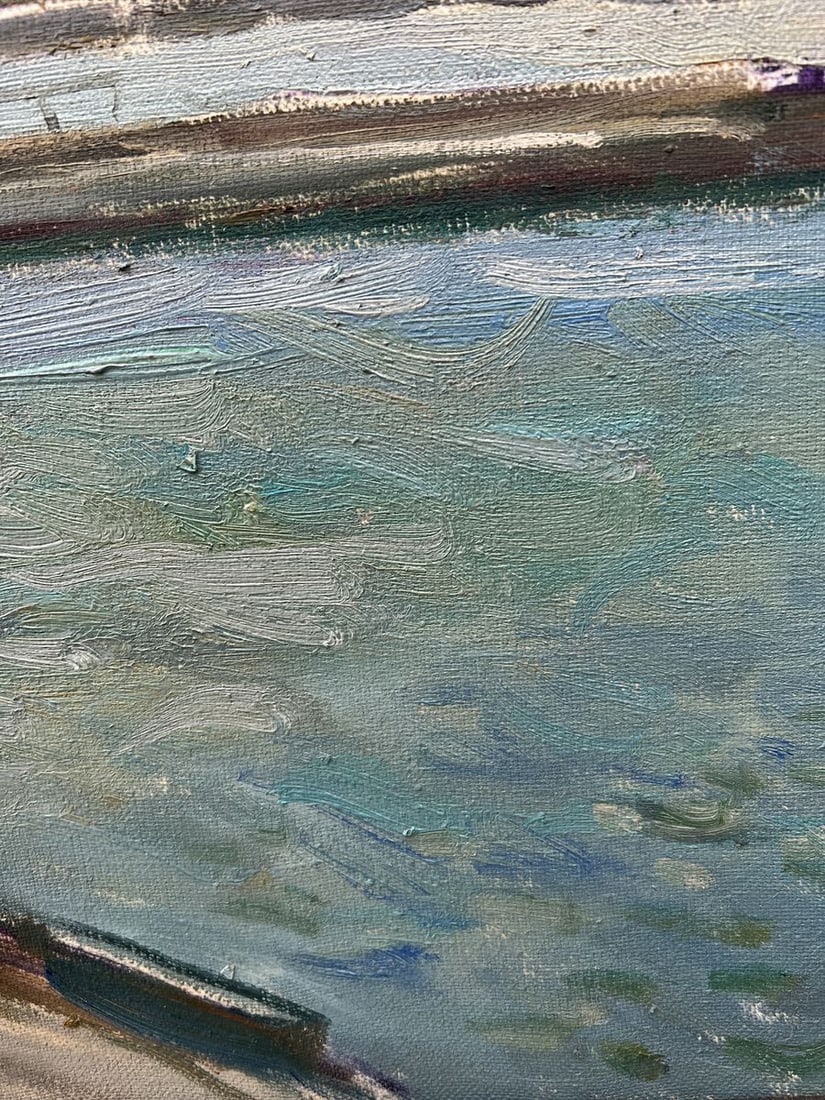 Oil painting Embankment of the city V. Mishurovsky - 9