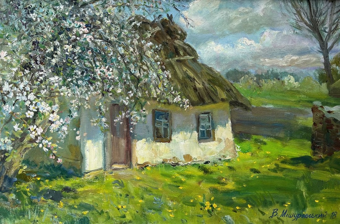 Oil painting It's spring again V. Mishurovsky (1 of 13)