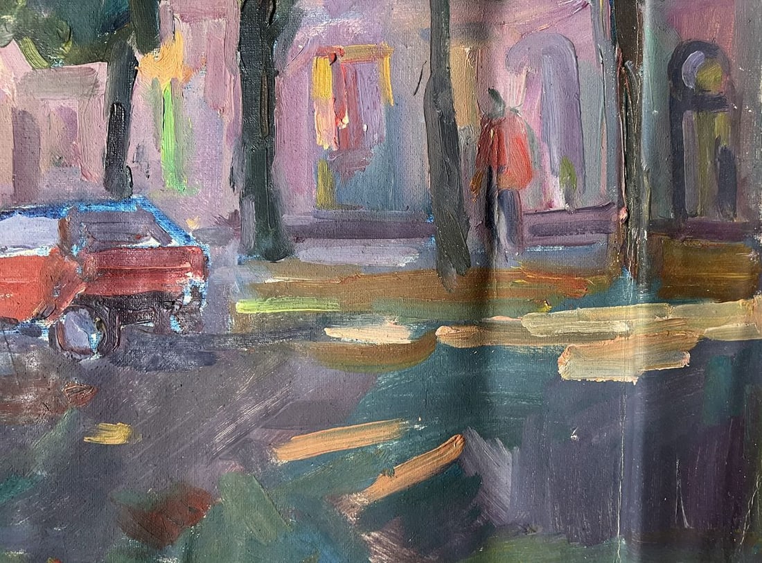 Oil painting Morning in the city Peter Tovpev - 10