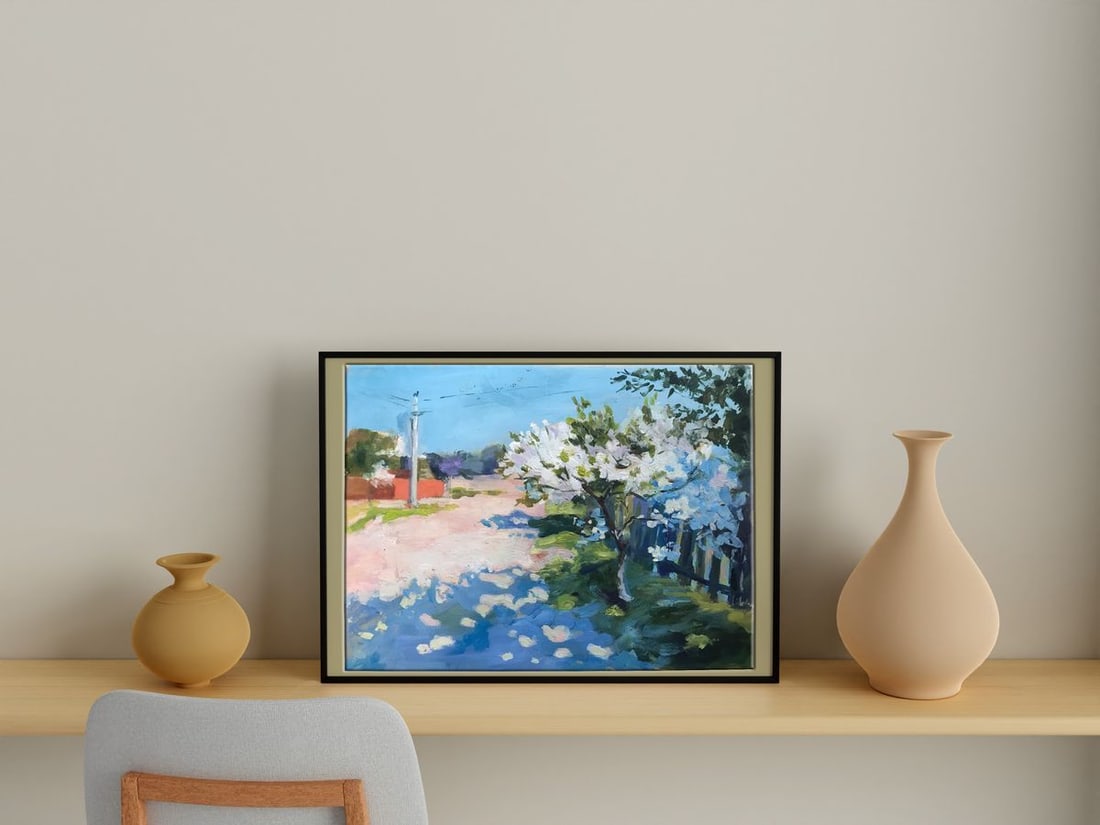 Oil painting Sunny warm day Peter Tovpev - 2