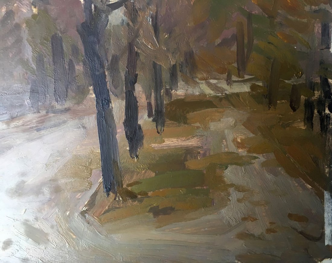 Oil painting Urban landscape Peter Tovpev - 11