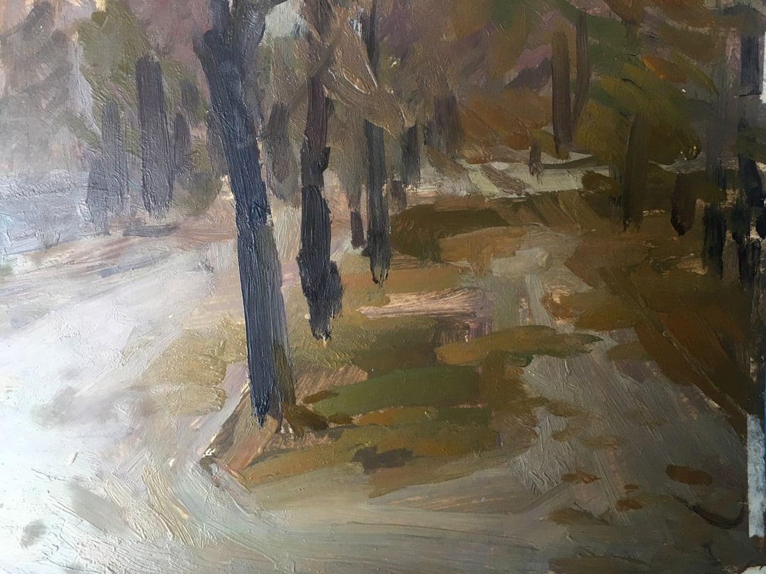 Oil painting Urban landscape Peter Tovpev - 12