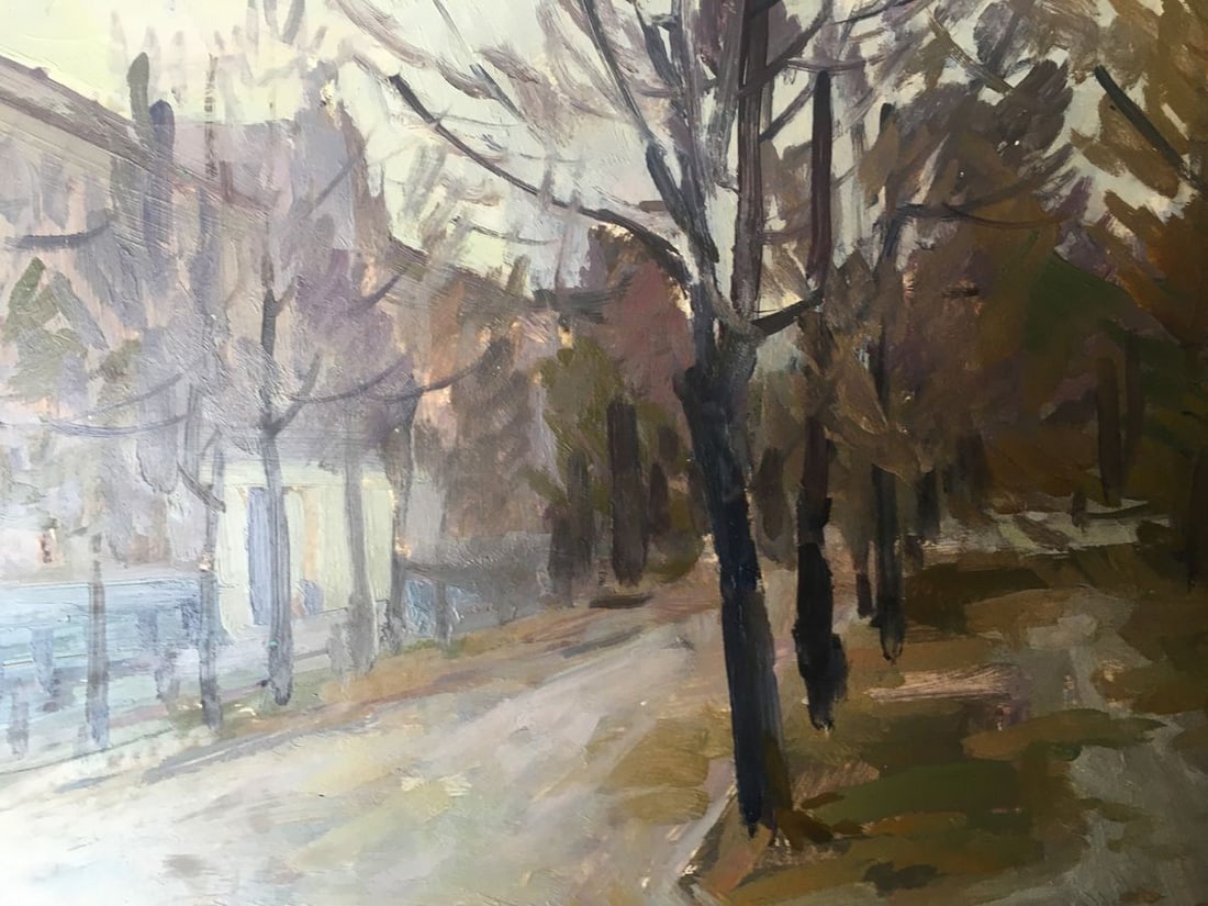 Oil painting Urban landscape Peter Tovpev - 13