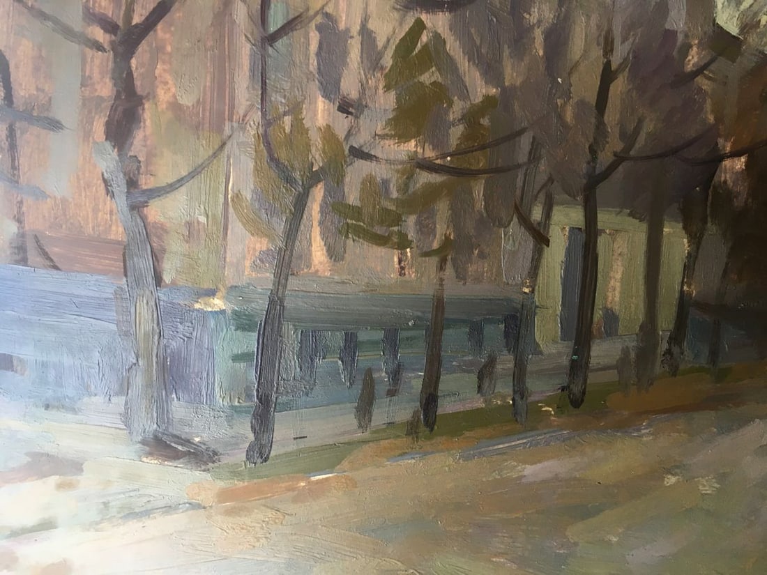 Oil painting Urban landscape Peter Tovpev - 9