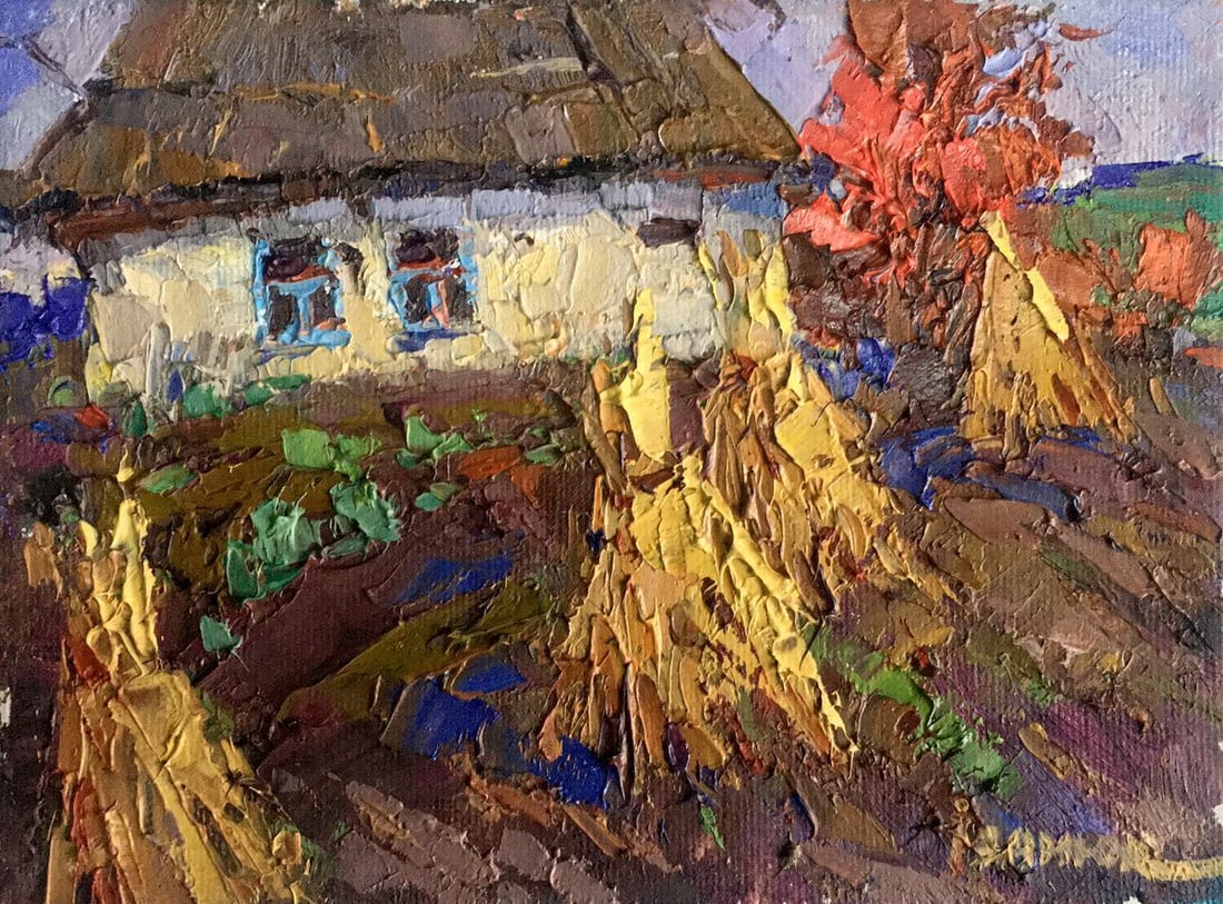 Oil painting Lonely Kalenyuk Oksana: Title: Oil painting Lonely Kalenyuk Oksana Description: AAA2521 *** ABOUT THIS PAINTING *** * TITLE: "Lonely" * ARTISTS: Kalenyuk Oksana * SIZE: 15x20 cm/'5.90x7.87 inches' * MEDIUM: oil, canvas *
