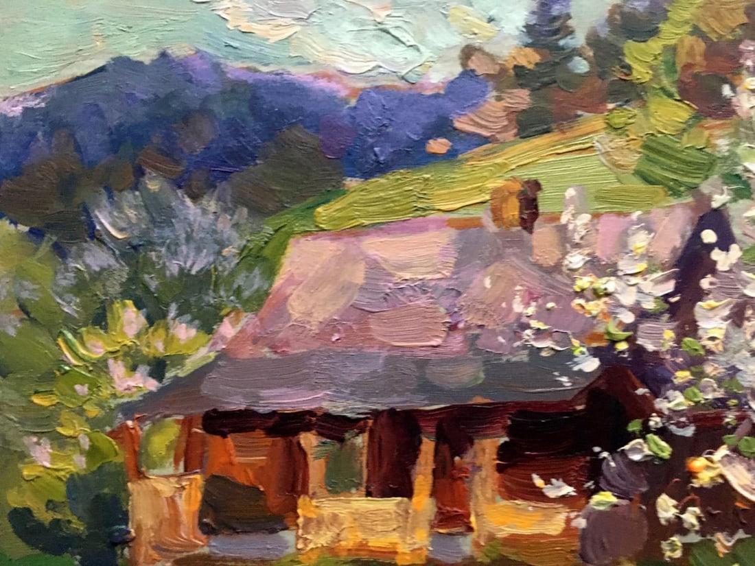 Oil painting Apple trees bloom Batrakov Vladimir Grigorievich - 10